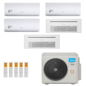 Ar-Condicionado Multi Split Inverter Midea 42000 (3x HW 9.000 + 1x Cassete 1 Via 12.000 + 1x Cassete 1 Via 18.000) Quente/Frio 220V