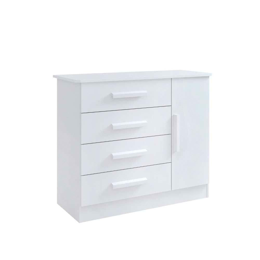 Cômoda Firenze 4 Gavetas 1 Porta C/Sapateira 100 MDF D Doro Móveis