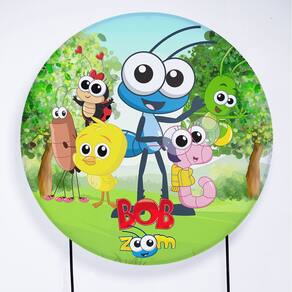 Painel Decorativo para Festa 1,50x1,50 metros Vesti Fácil com Elástico Bob Zoom - Fera Print