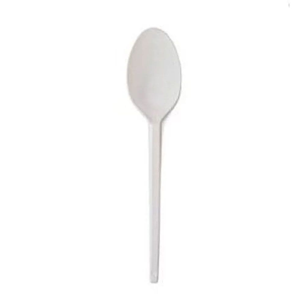 Colher Refeição Branca cx c/1000 Granel - Strawplast