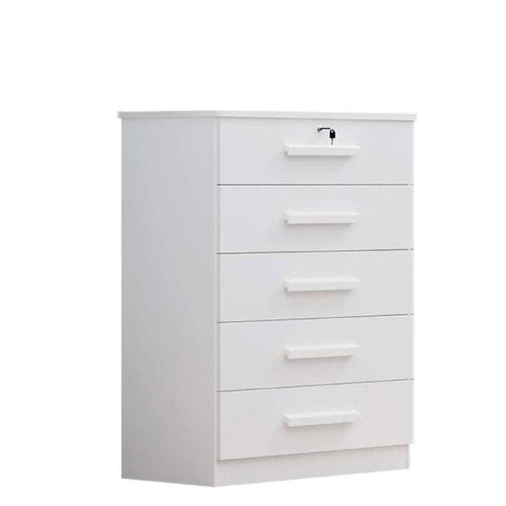 Cômoda Solteiro 5 Gavetas Ipanema 100 MDF D Doro Móveis