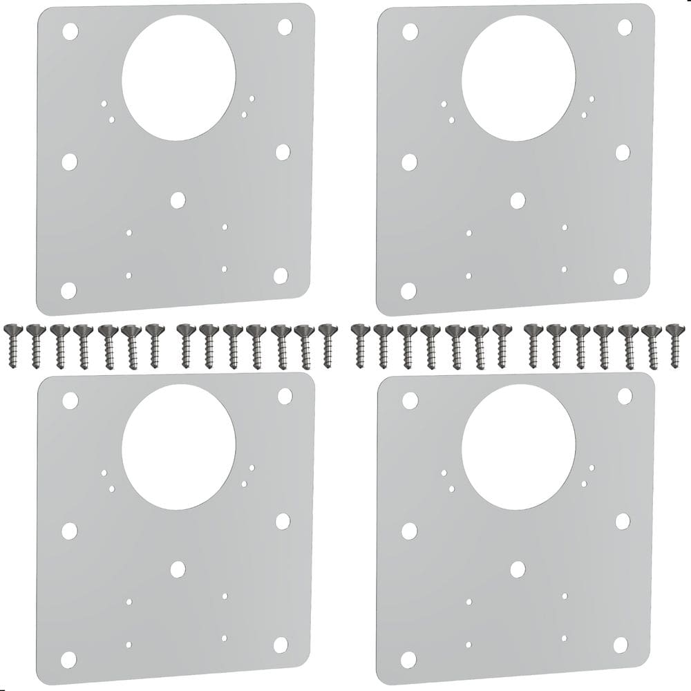 Kit 04 Placas Para Reparo De Porta Dobradiça Armário Mdf QDD
