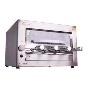 Churrasqueira Elétrica de Bancada 4 Espetos com Porta de Vidro 127V Stand