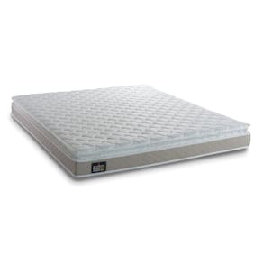 Colchão Casal Espuma D33 Millenium 138x188x19cm Bege/ Branco c/ pillow top Bege