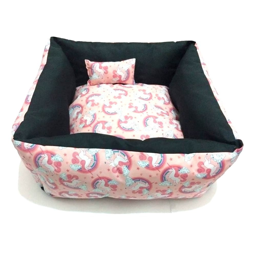 Caminha para cachorro rosa do unicórnio tamanho M