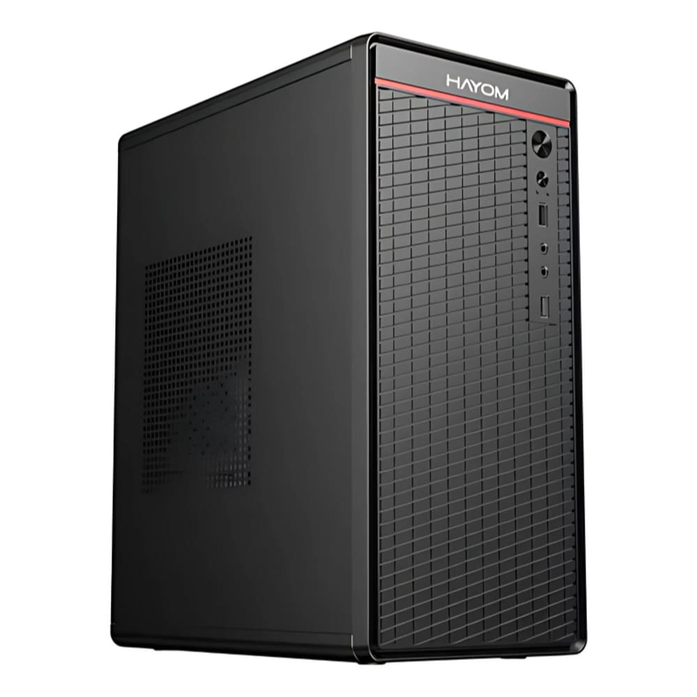 Gabinete Office Hayom 1 Fan 120mm S/Fonte MICRO-ATX 2 Portas USB 2.0 Preto - GB1751