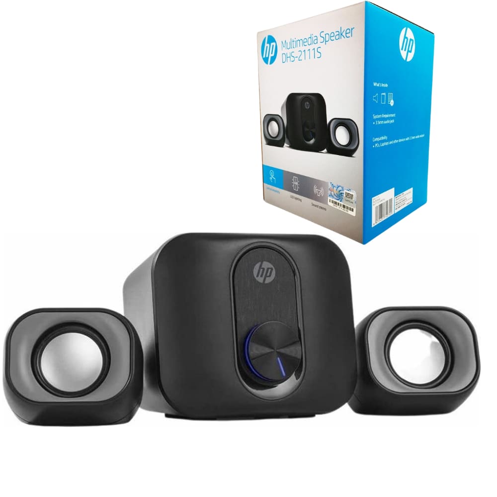 Caixinha De Som HP Speaker USB P2 Para Pc Notebook DHS-2111S