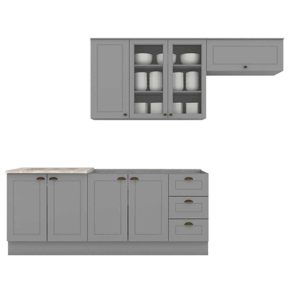 Cozinha Modulada 5 Pecas 280 Cm Ce379 Americana Henn