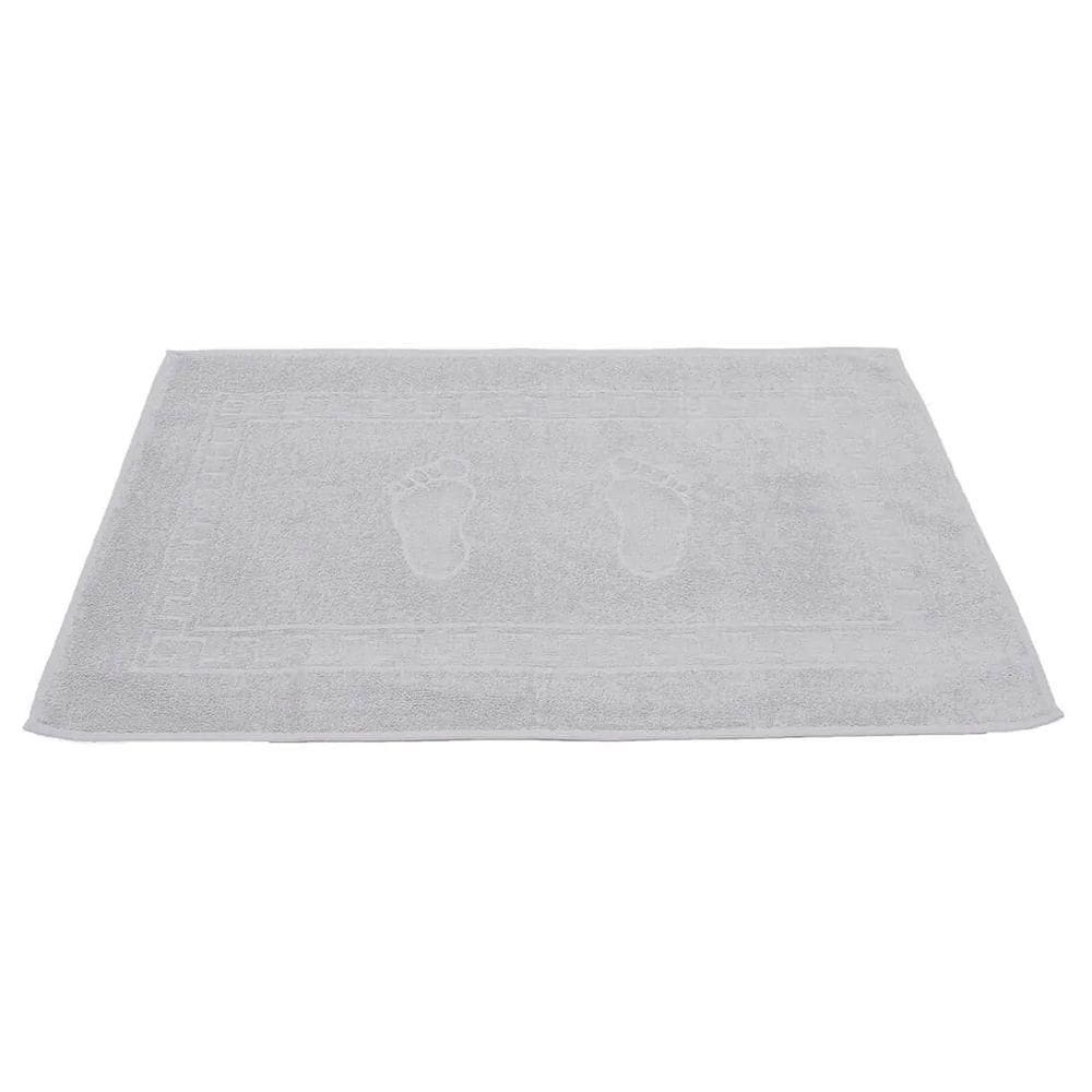 Toalha Piso Buettner Felpudo 100% Algodão Pezinhos 45cmx70cm Prata