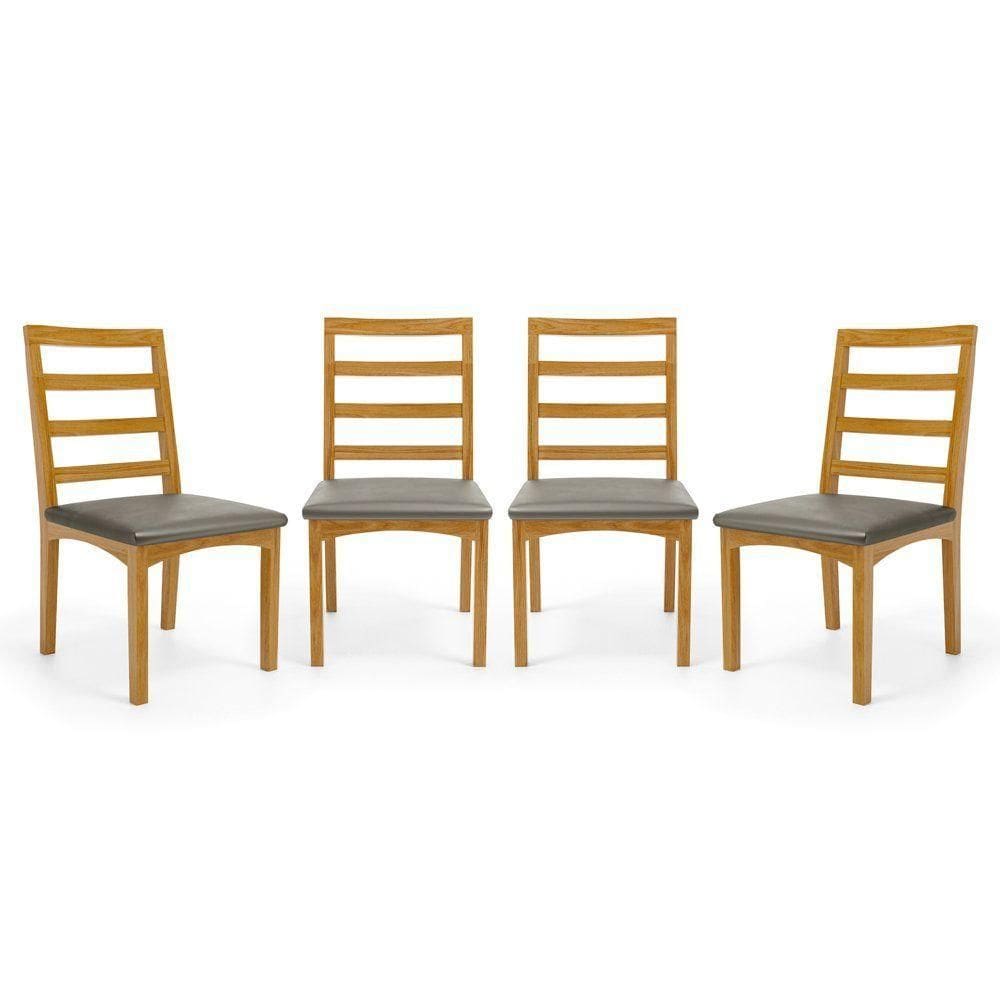 Kit Com 4 Cadeiras Cecília Madeira Maciça Assentos Estofados Para Mesa De Jantar Veludo Chumbo 109
