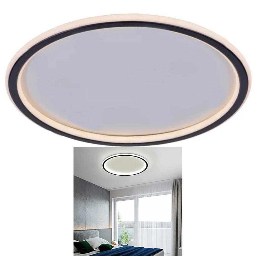 Luminaria Paflon Led 3 Tons Decoraçao Moderna Teto Iluminaçao Sala Estar Quarto