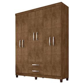 Guarda Roupa Casal 6p 2g Moden 150 Cm 3562 Malbec Incp