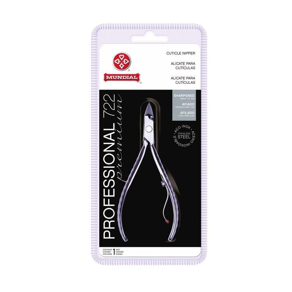 Mundial Alicate Cuticula 722 Cabo Longo Professional Pintado na cor Inox