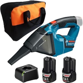 Aspirador de Pó GAS 12V-LI com 2 Baterias Carregador Bivolt BOSCH e Bolsa EVALD