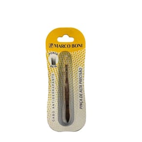 Mb 6118b Pinça 90mm Dourada Ponta Reta - Qualidade Superior