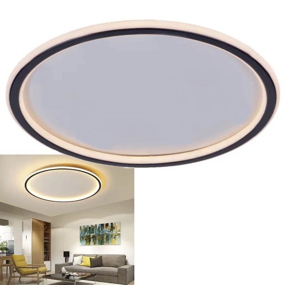 Luminaria Paflon Led Redondo 3 Em 1 Iluminaçao Teto Decoraçao Sala De Estar Quarto Casa Loja