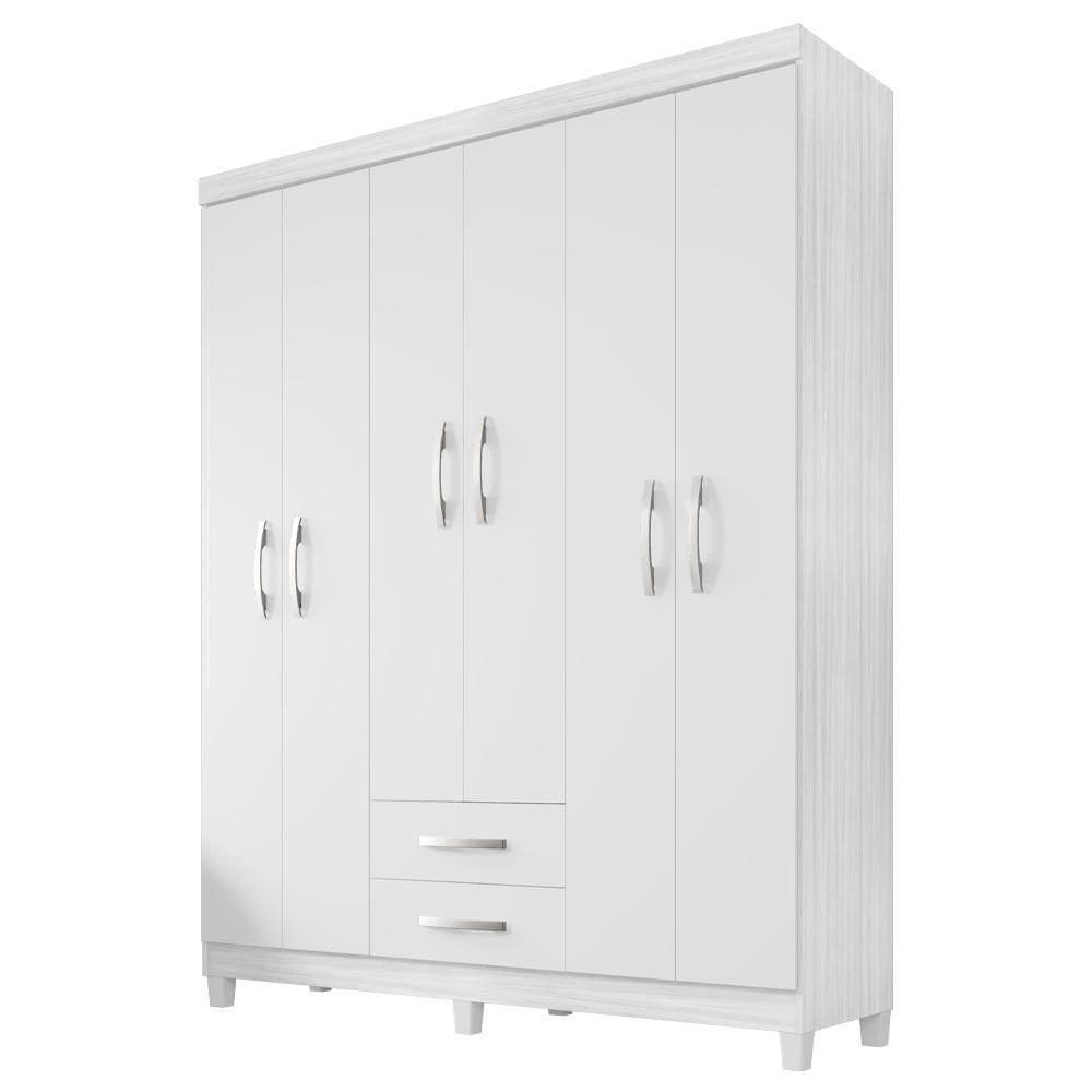Guarda Roupa Casal 6p 2g Moden 150 Cm Incp