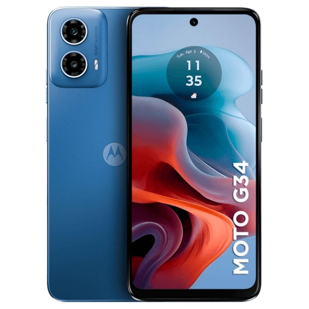Usado: Motorola G34 128 GB Azul - Bom