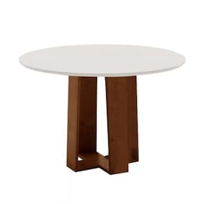 Mesa Redonda Dobuê Athenas Cedro / Off White Cedro / Off White