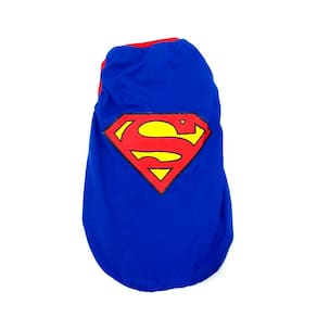 Camiseta Super Heróis Superman azul Tamanho P 31x38x23 cm