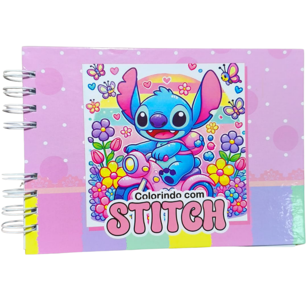 Livro de Colorir Premium Stitch | Inspiração Bobbie Goods – 50 Fls, Capa Dura