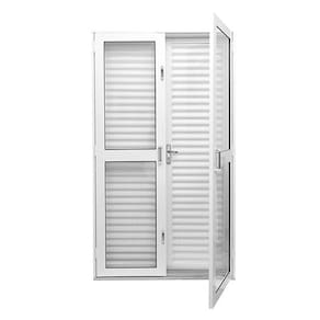 Porta Dupla Ramassol QualitySol Aço, Branco, 215 x 122 cm