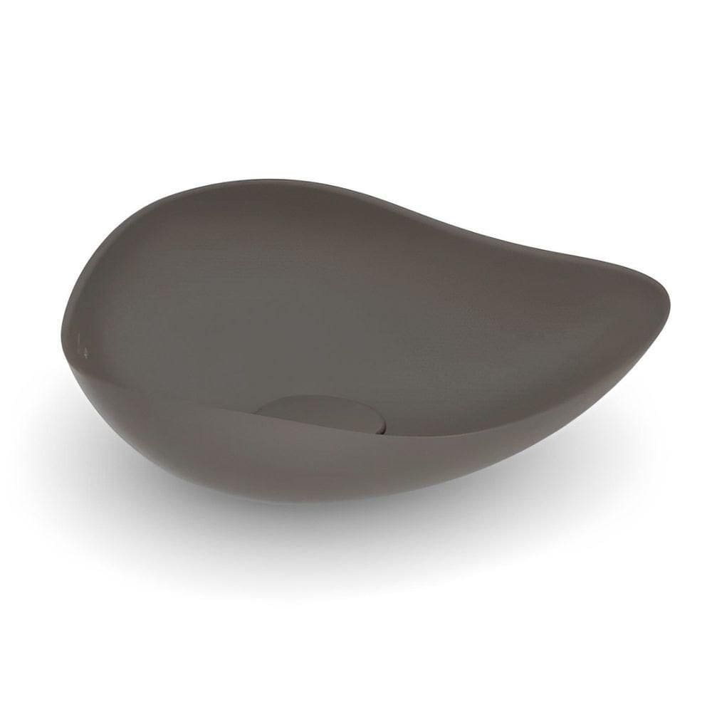 Cuba De Apoio Oval 540x375mm Ruy Ohtake Roca Café Acabamento Fosco - A327a13668