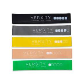 Mini Band Elástica Kit Com 5 Versity Resistance Bands