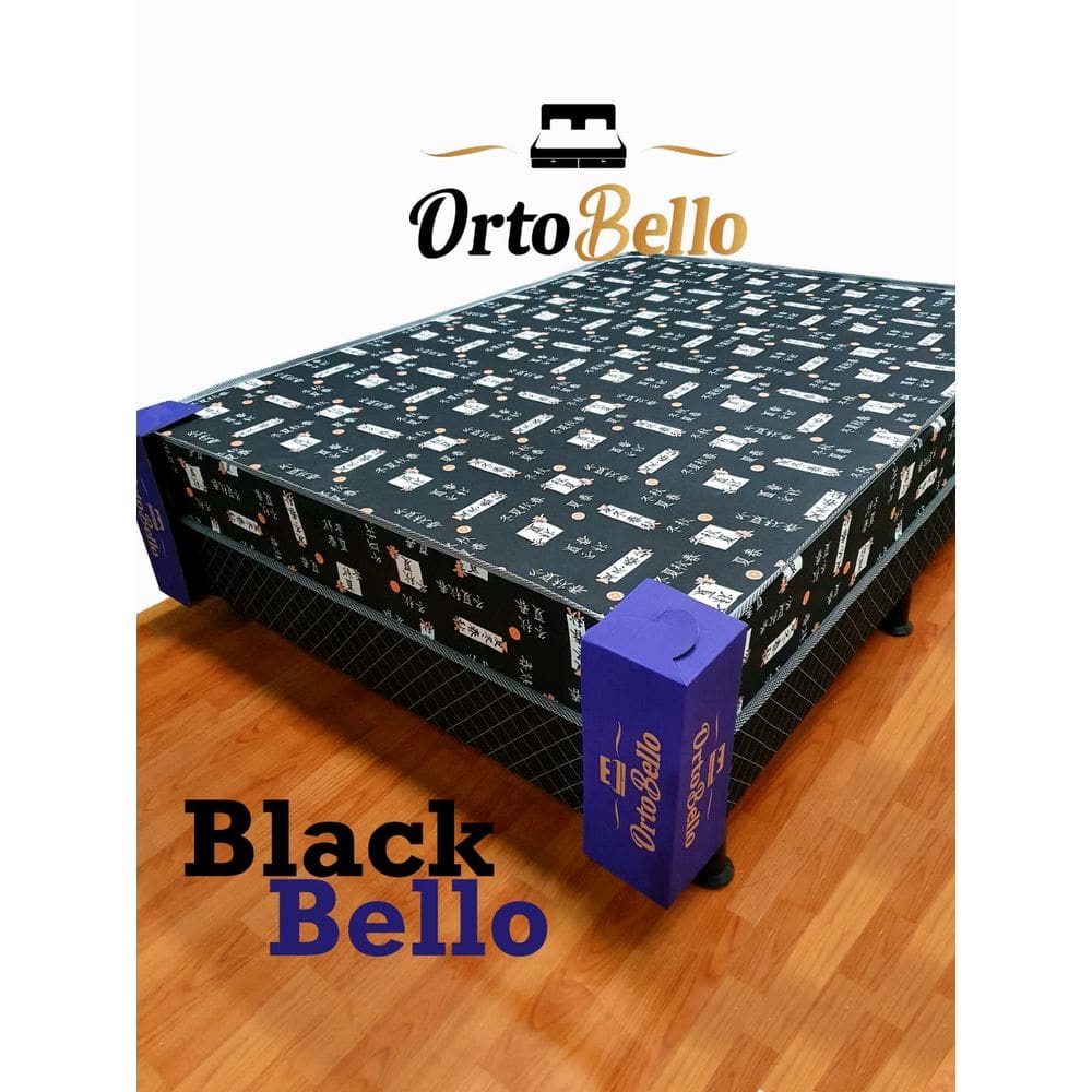 Cama Box Casal Black 138x188 - Ortobello