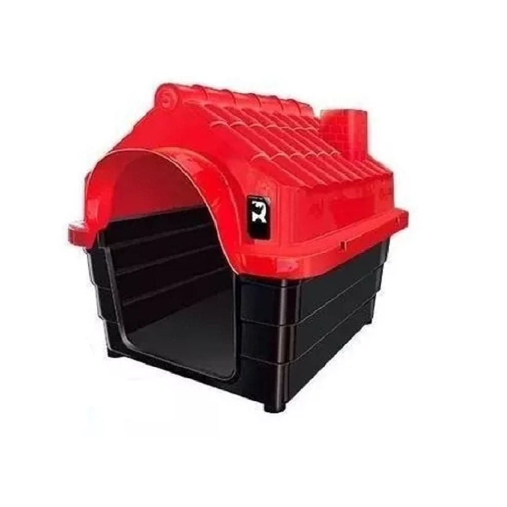 Casa Casinha Cachorro Gato Pet N4 Plástico Preminum Vermelho