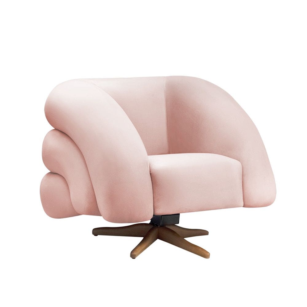 Poltrona Giratória Orgânica com Balanço Tana Bouclê E03 - D`Rossi