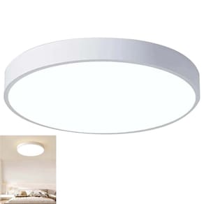 Luminaria Plafon Sobrepor Moderno Led 3 Tons Teto Decoração Iluminação Escritorio Empresa Sala Quarto Residencial