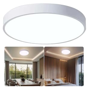 Luminaria Plafon Sobrepor 3 Tons Teto Moderno Led Escritorio Empresa Decoração Iluminação Residencial Sala Quarto