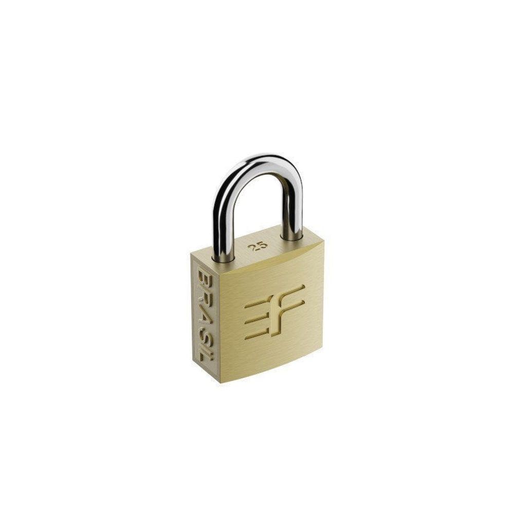 Cadeado Latonado 25mm 3F CAD25LT