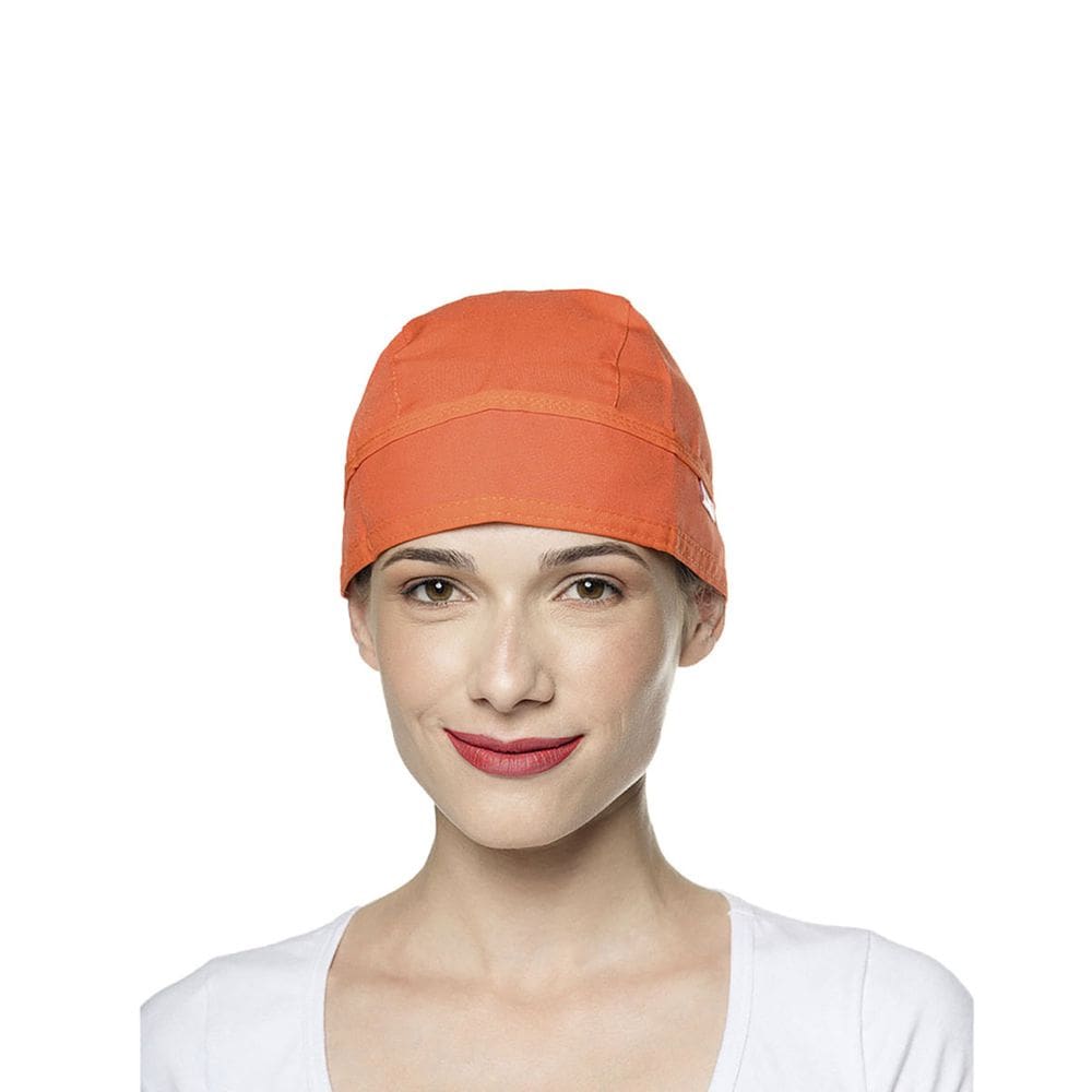 Bandana Laranja Chef de Cozinha Touca Unissex Ajustavel