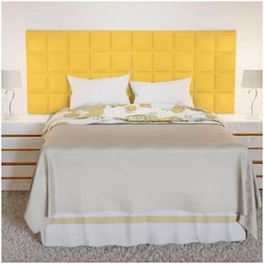 Cabeceira Quadrada Estofada Roma P02 160 Cm Queen Size Corano