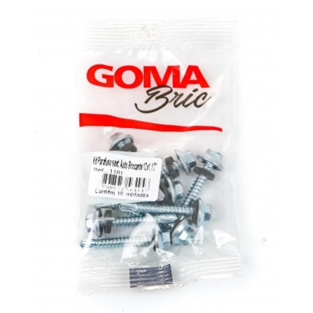 Kit Parafuso Sextavado Auto Brocante Goma 12x1.1/2`` 10 Pçs