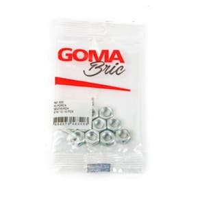 Kit Porca Sextavada Goma 5/16`` com 10 Peças