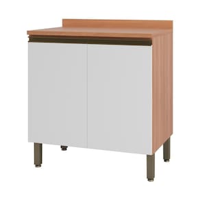 Balcão De Cozinha Com Tampo Para Cooktop E 2 Portas 80cm