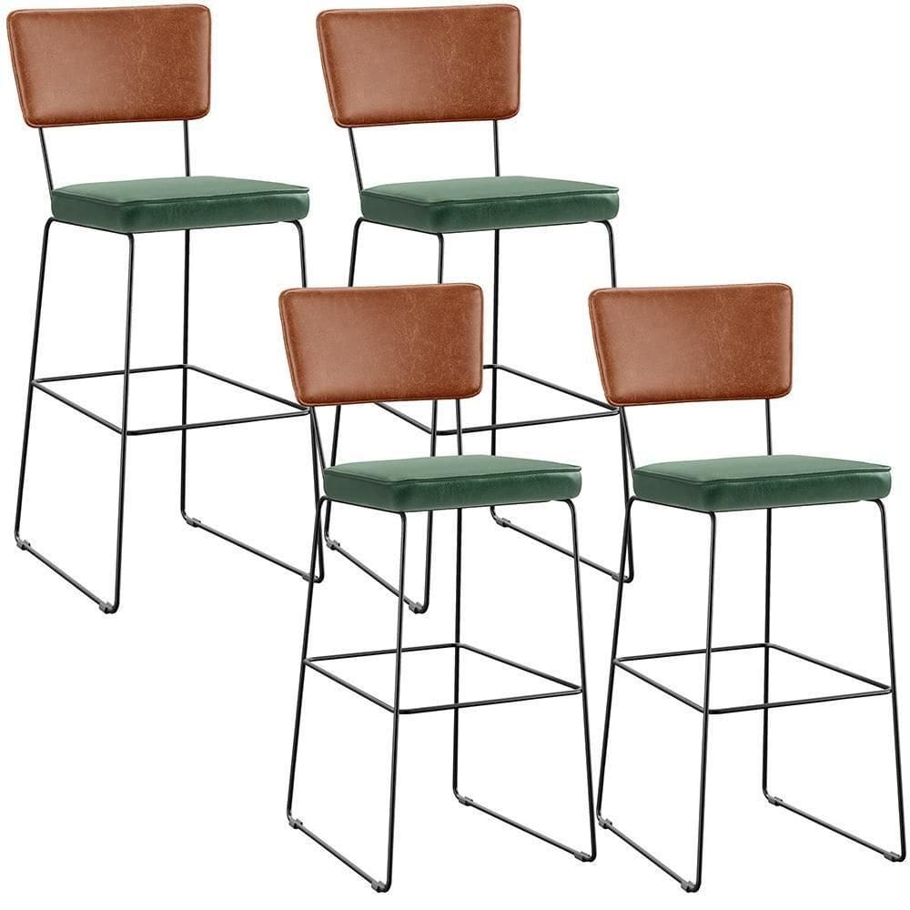 Kit 04 Banquetas Altas Camel Facto Verde Musgo
