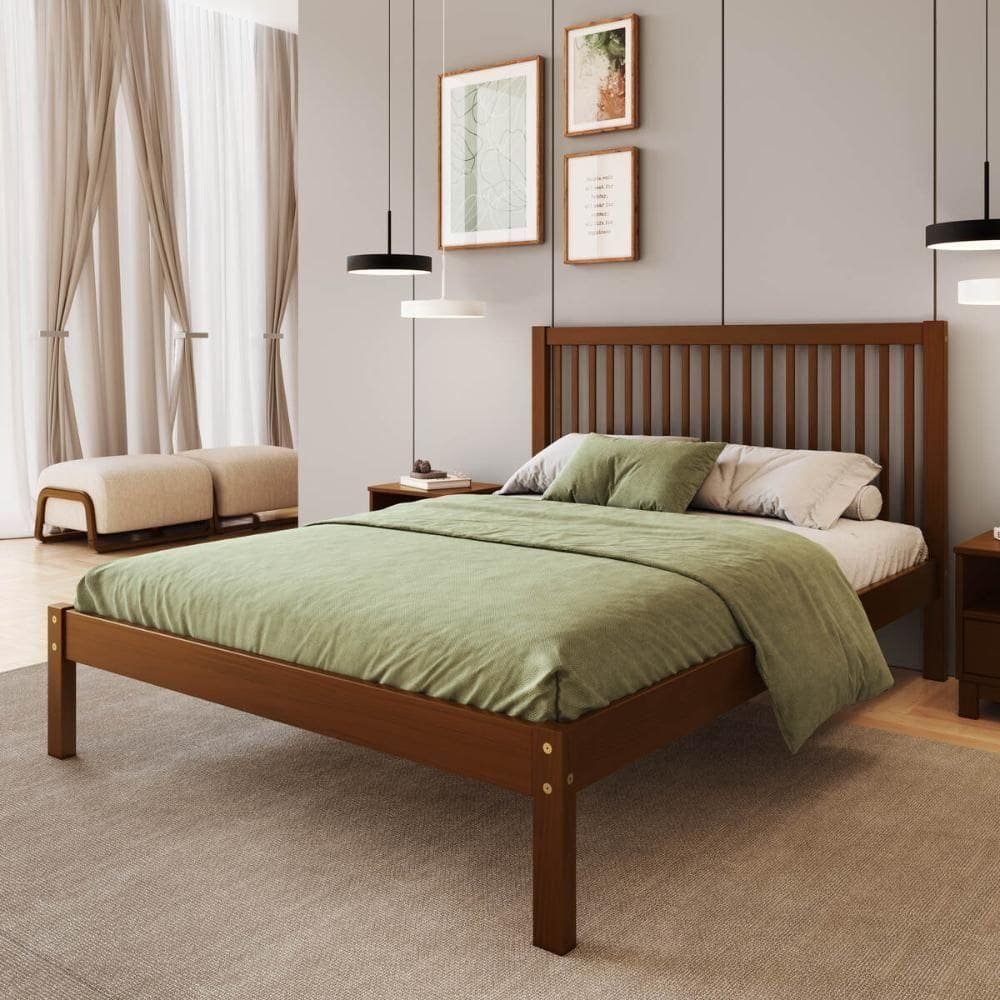 Cama Casal De Madeira Para Colchão 138x188cm Multimóveis