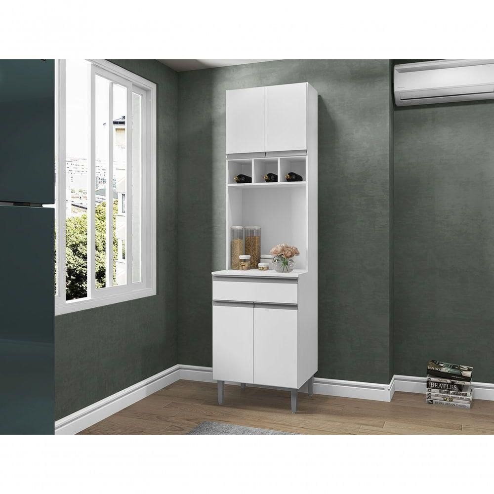Paneleiro Duplo Balcão Compacto Andreia Branco