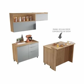 Cozinha 5 Peças 100% Mdf Marquesa Gourmet Nature-verde