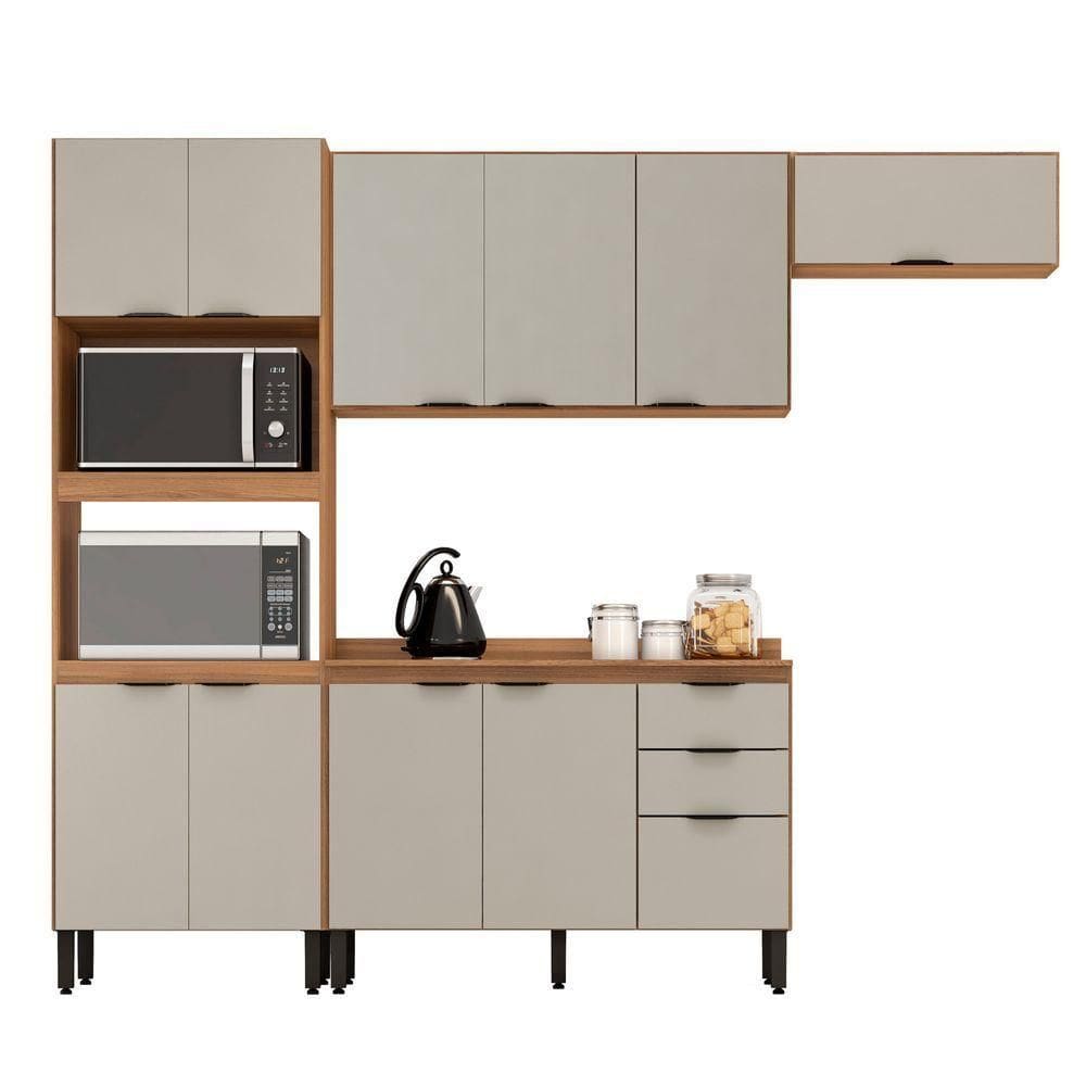 Cozinha Modular Com 4 Peças Firenze Composição Fmt004 Amendola Touch/nude Tx - Demóbile
