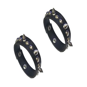 Kit C/ 2 Braceletes Pulseira Punk Rock Gótico K-pop - 1 Par