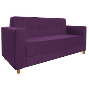 Sofá 2 Lugares Denver Suede Roxo