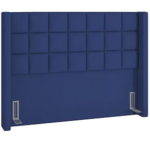 Cabeceira Cama Box Casal 160 Cm P05 Paris Veludo Azul Marinho - Lyam