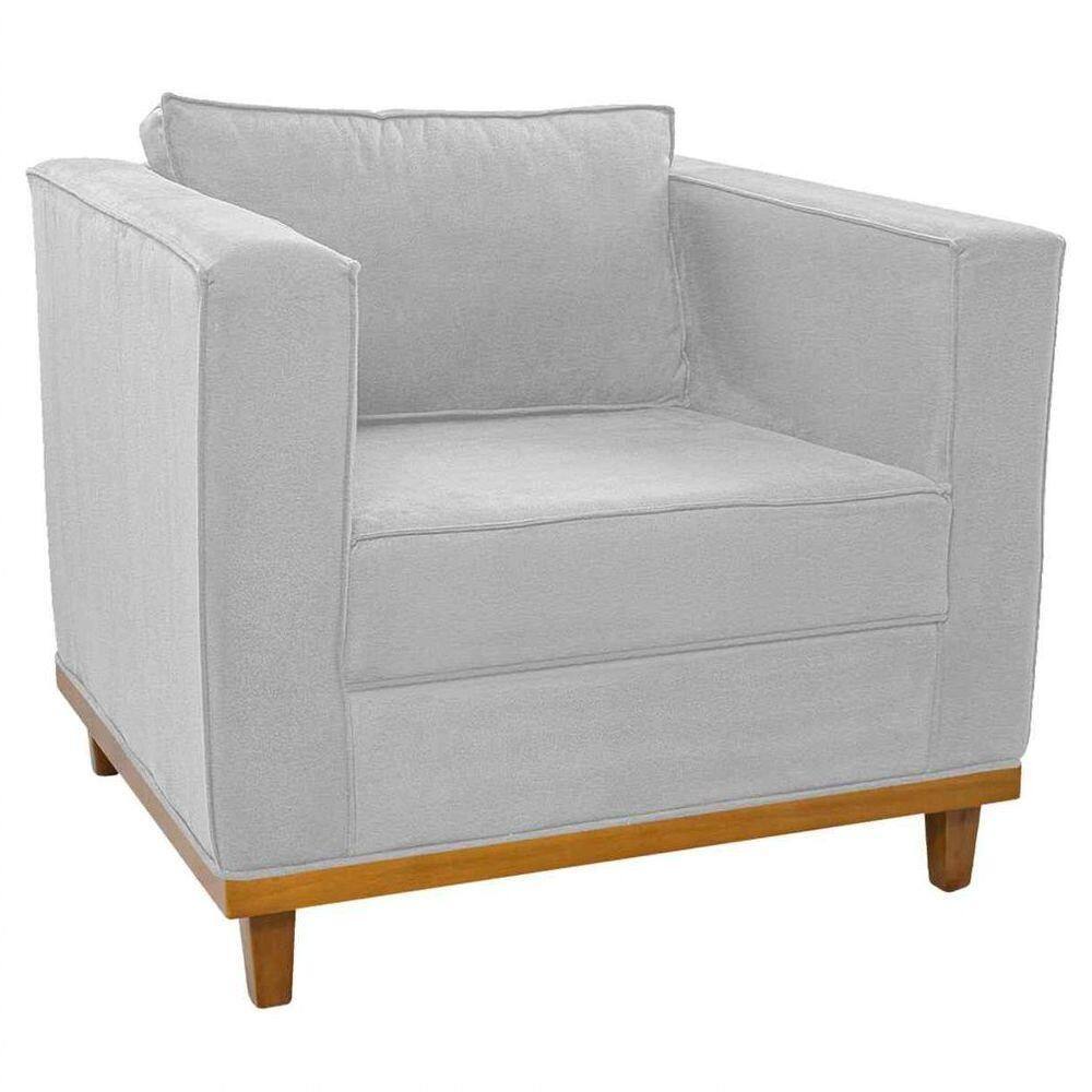 Poltrona Decorativa Europa Corano Branco