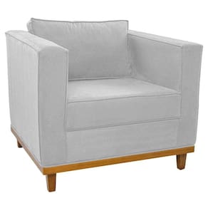 Poltrona Decorativa Europa Corano Branco