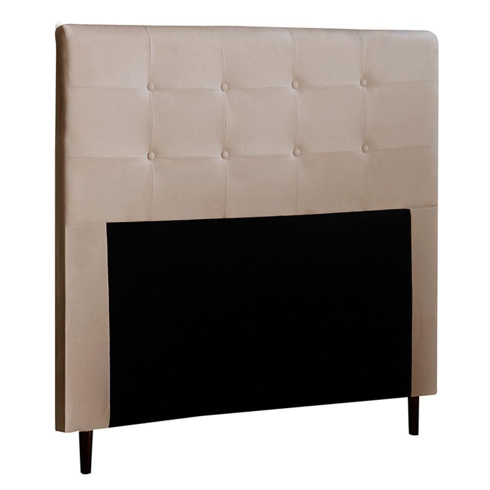 Cabeceira Cama Box Casal Queen Luna 160cm Corano Bege